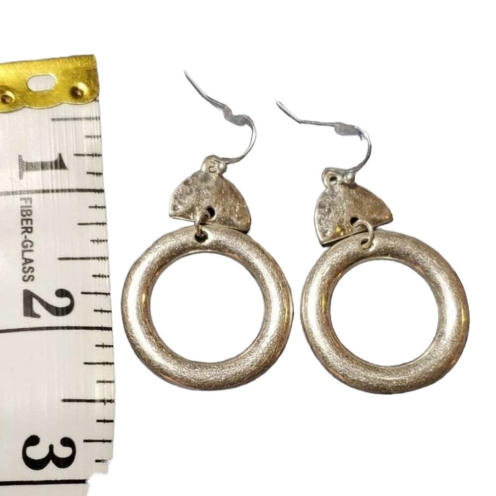 Lucky brand boho silver tone dangly drop chandelier earrings New - Picture 6 of 6